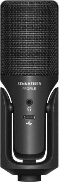Сет за стриминг Sennheiser Profile, USB-C микрофон, прилагодлива рака, црна