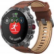 Ora sportive Polar Grit X2 Pro Titanium, AMOLED, GPS, rrip lëkure kafe M/L