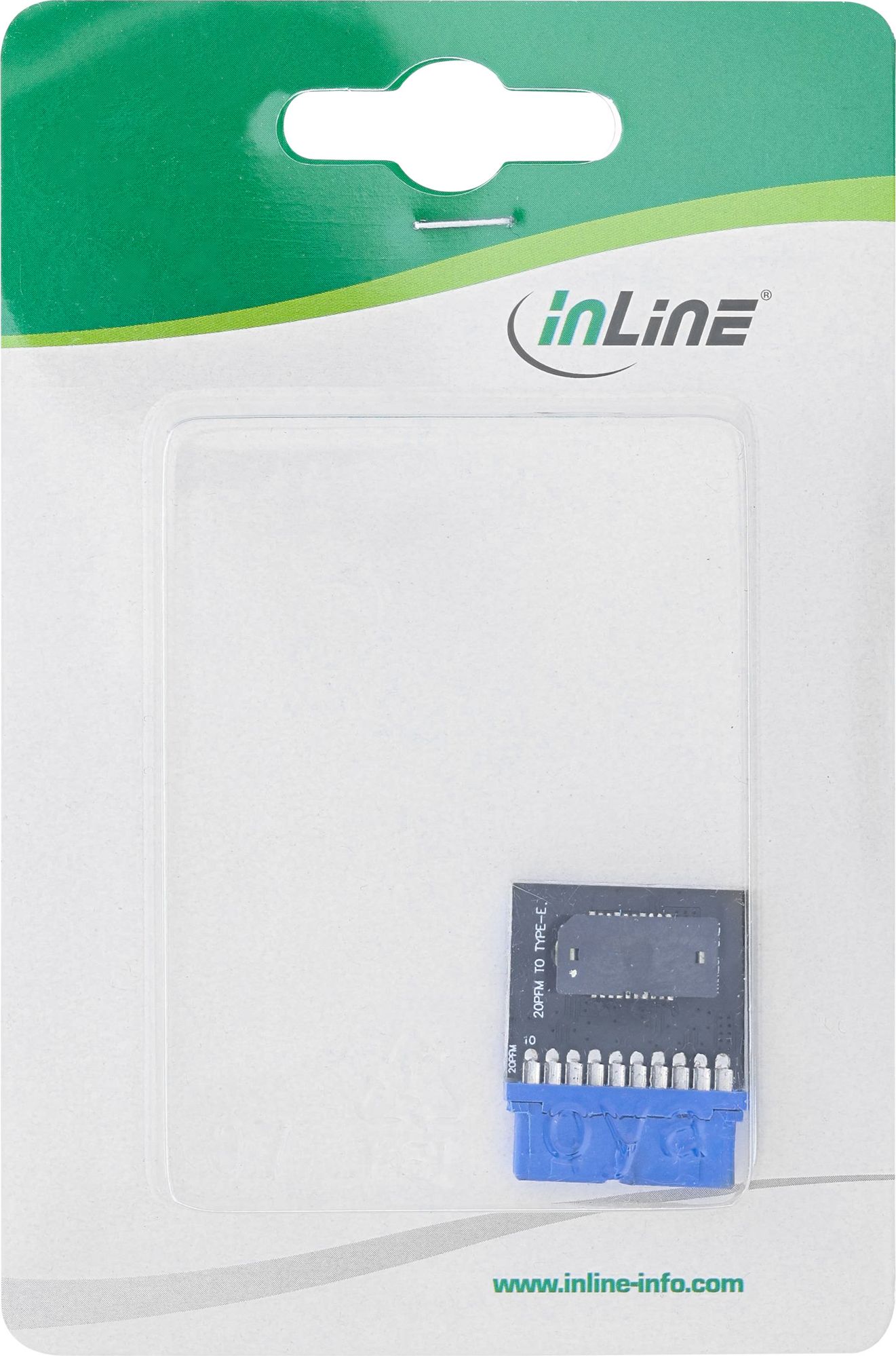 Adapter i brendshëm InLine 33446C, USB 3.0 në USB 3.1 Key B