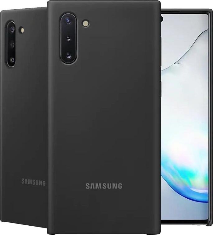 Mbrojtëse silikoni Samsung EF-PN970TB për Note 10 N970, e zezë