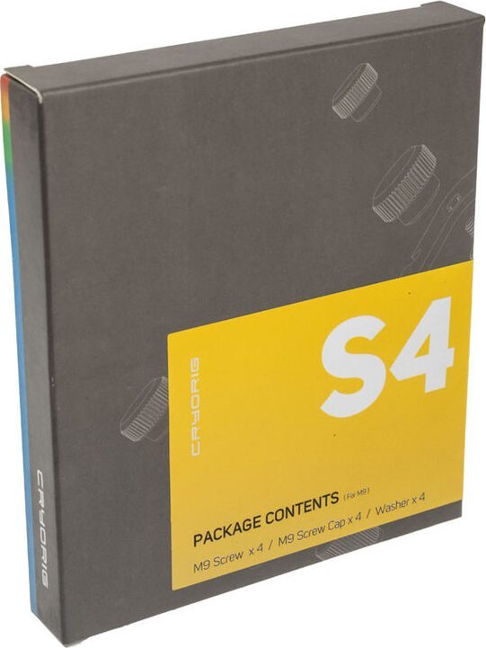 Set vida për ftohës CPU Cryorig CR S04, për Cryorig M9, argjend e zi