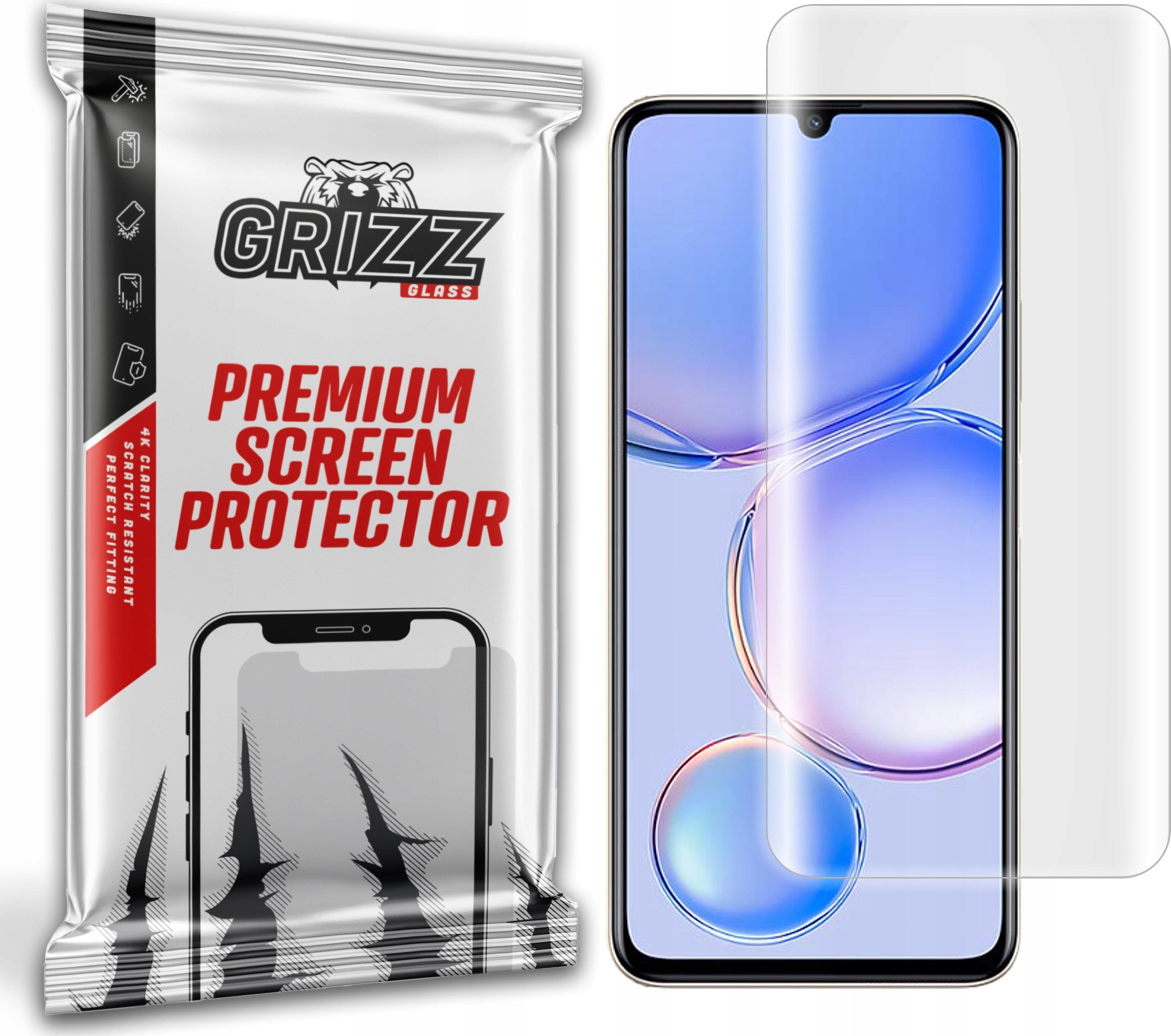 Mbrojtëse ekrani GrizzGlass Hydrofilm, për Huawei Nova Y71, transparente