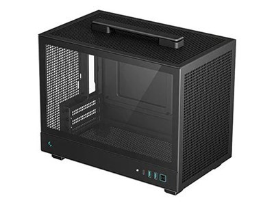 Kuti kompjuterike DeepCool CH160, mini ITX SFF, me dorezë bartjeje, e zezë