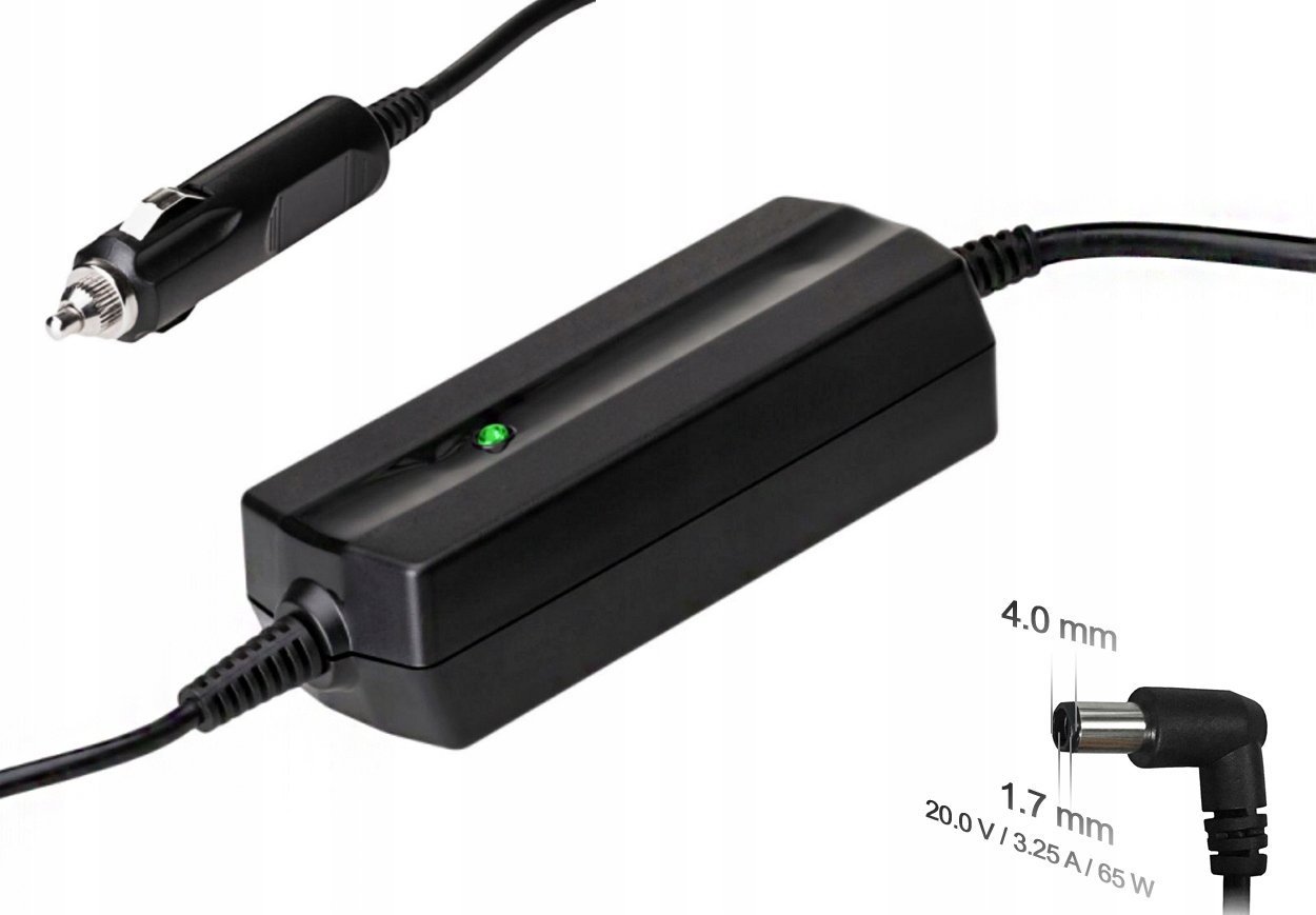 Karikues makinë për laptop Akyga AK-ND-77, 20V 3.25A 65W, konektor 4.0 x 1.7 mm, i zi