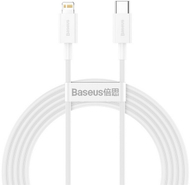 Кабел BASEUS Superior Series USB-C - Lightning ,брзо полнење, 20W, 2m, бел