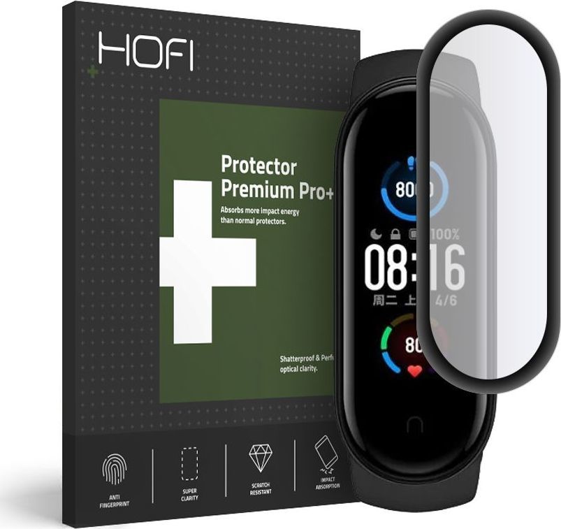 Xham mbrojtës Hofi Hybrid Glass për Xiaomi Mi Smart Band 5