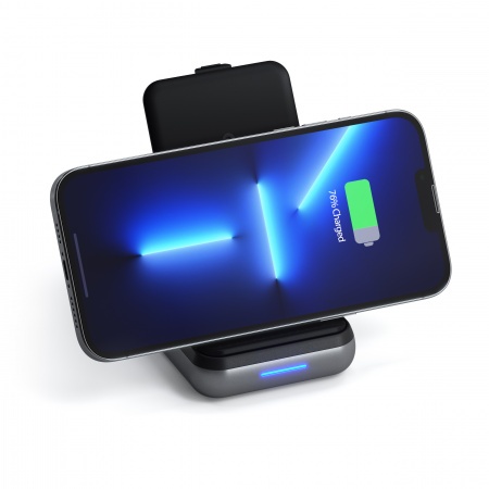 Mbajtëse karikuese Satechi Duo Wireless, e hirtë