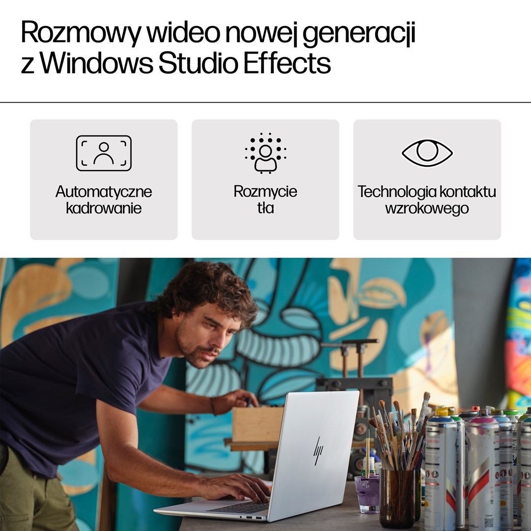 Лаптоп HP ENVY 17-da0004nw, 17.3", Intel 155H, 16 GB RAM, 1 TB SSD, i argjendtë