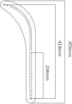 Mbajtëse soundbar Vivolink VLMSB3270, për televizor, deri 15 kg, e zezë