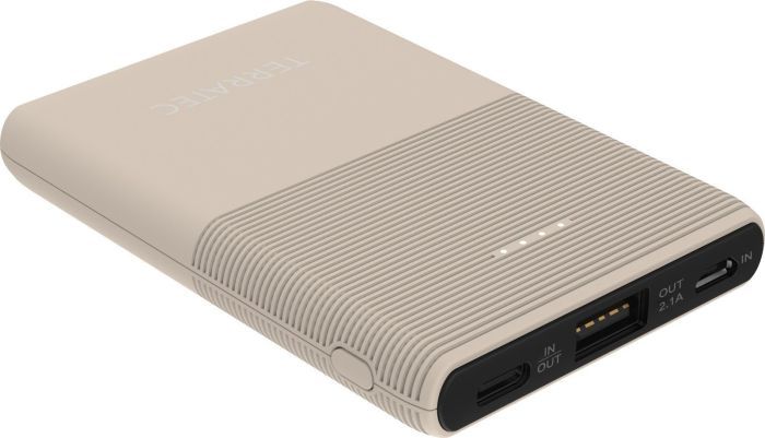 Powerbank TerraTec P50 5000mAh, bezhë 