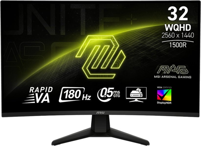 Monitor MSI MAG 32CQ6F, 31.5", WQHD, 180Hz, i zi