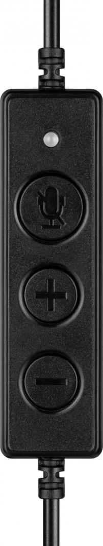 Kufje Sandberg USB Office Pro Mono, të zi, mikrofon (126-14)