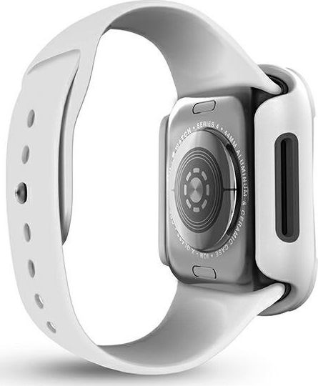 Mbrojtëse Uniq Torres për Apple Watch Series 4 5 6 SE 40mm, xham i temperuar, e bardhë