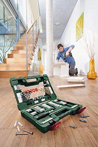 Set aksesorësh Bosch V-Line 2607017195, 91 copë, stërvitje dhe bita, në kuti plastike