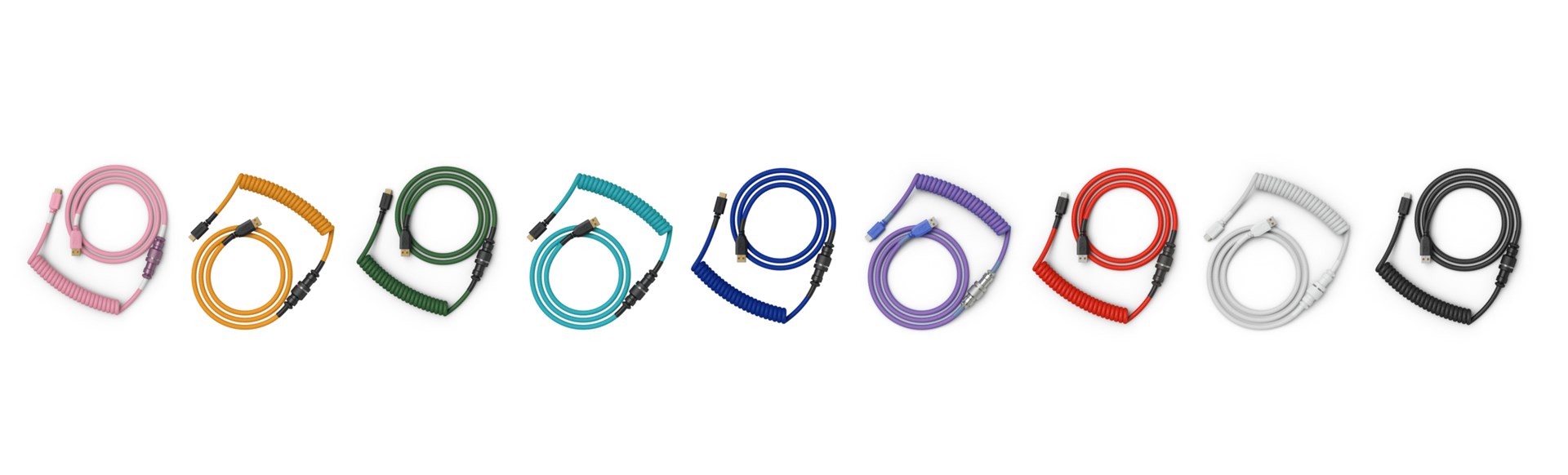 Kabllo tastiere Glorious Coiled, USB-C, 4.5ft, i bardhë