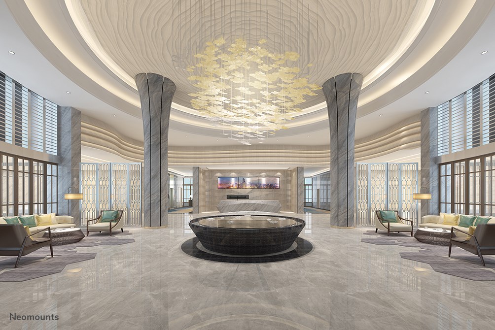 Mbajtëse muri për monitor Neomounts NMPRO-WMB3, 32-55"/65", e zezë