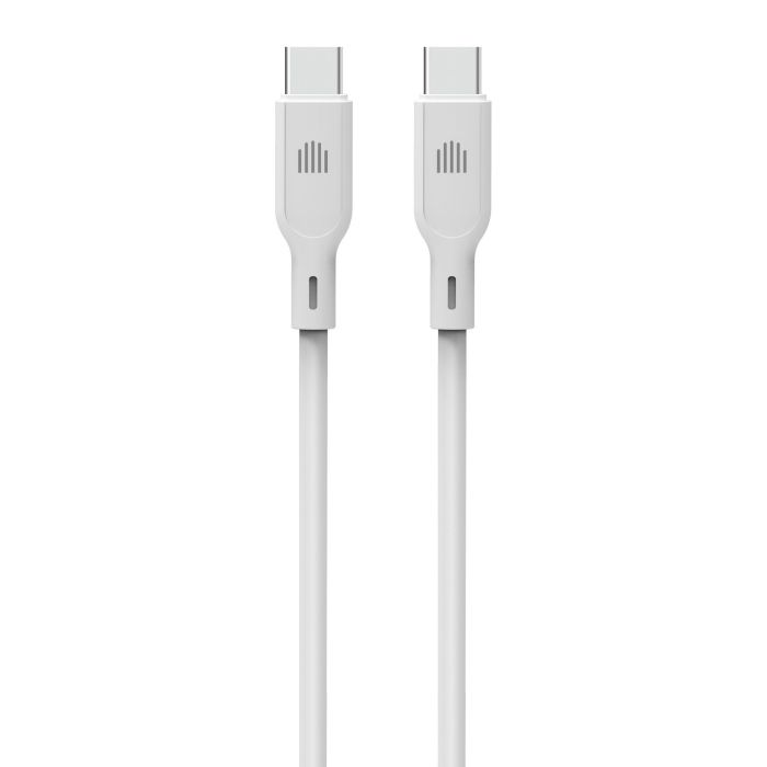 Dviced Cable USB-C To USB-C Silicone 1,25M, White