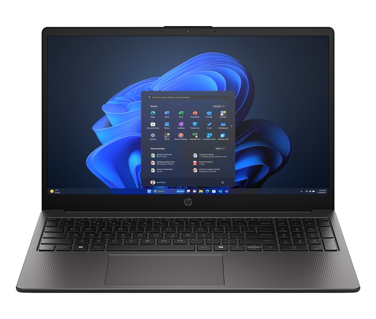 Laptop HP 255 G10, 15.6", AMD Ryzen 7 7735U, 16GB DDR5, 512GB SSD, i argjendtë