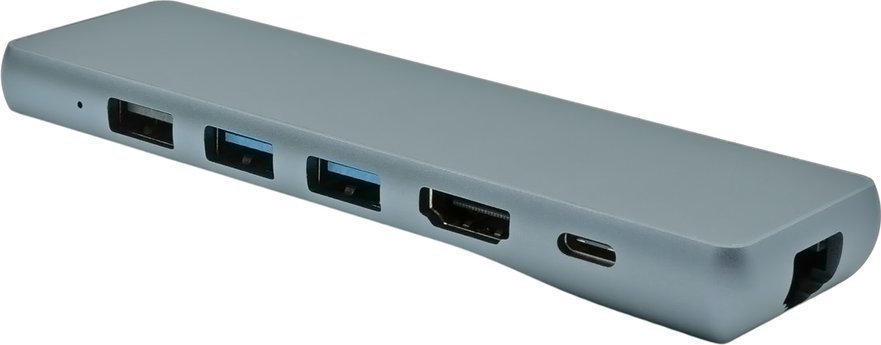 HUB USB ProXtend 8in1 USB C MacBook, Gigabit LAN, Power Delivery 87W, gri