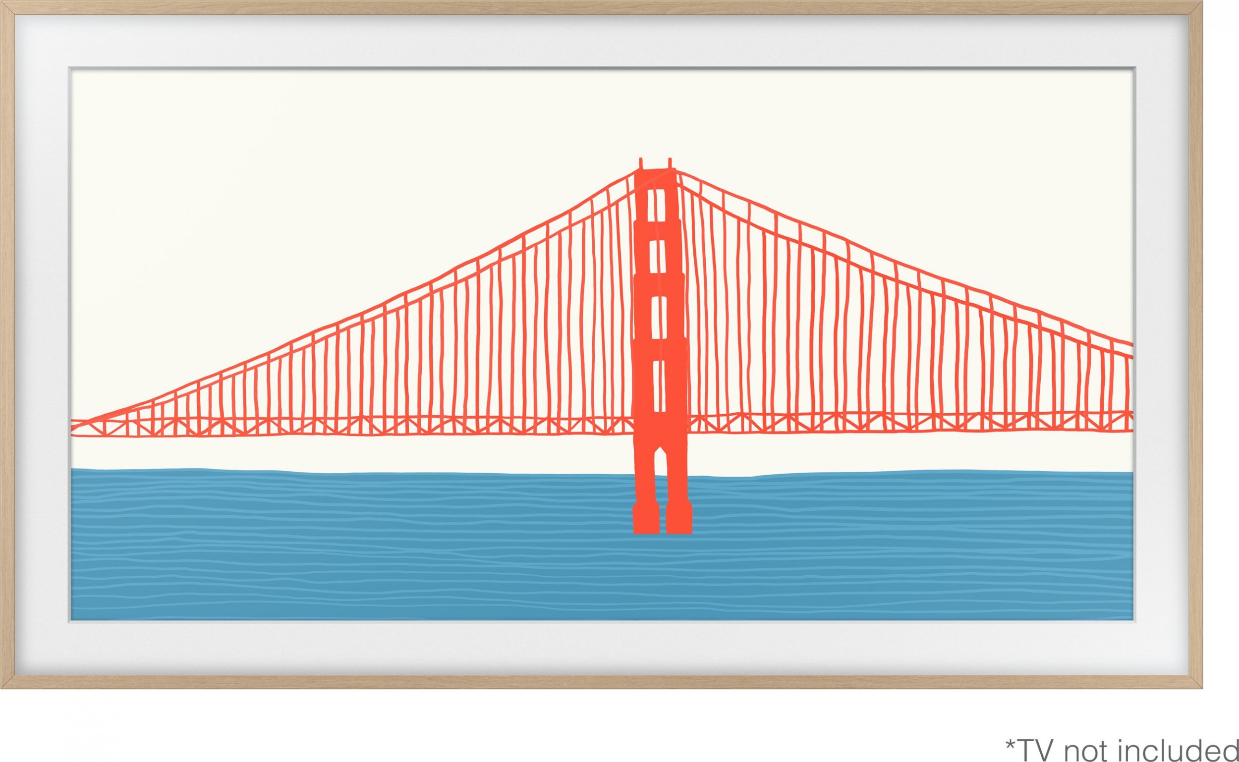 Kornizë televizori Samsung The Frame, 50", Modern Teak, kafe