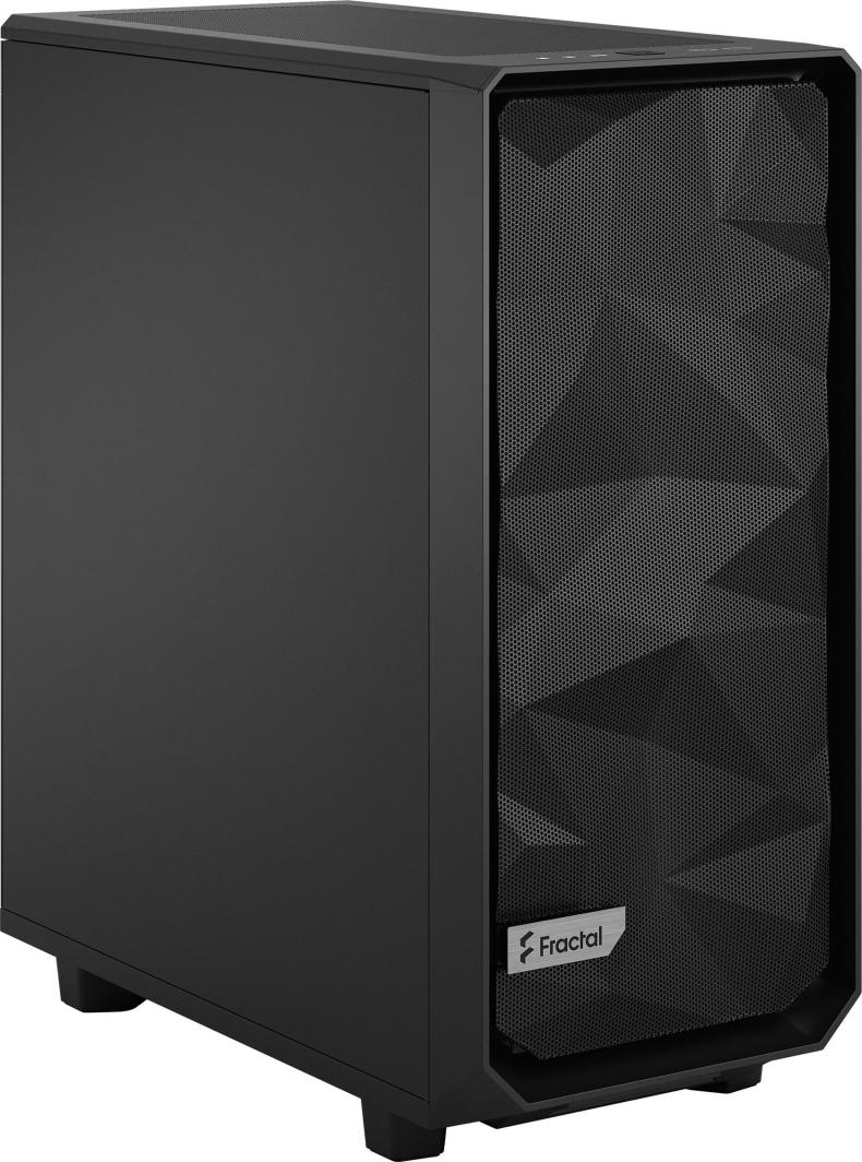 Kasë Fractal Design Meshify 2 Compact Solid, e zezë, Midi Tower
