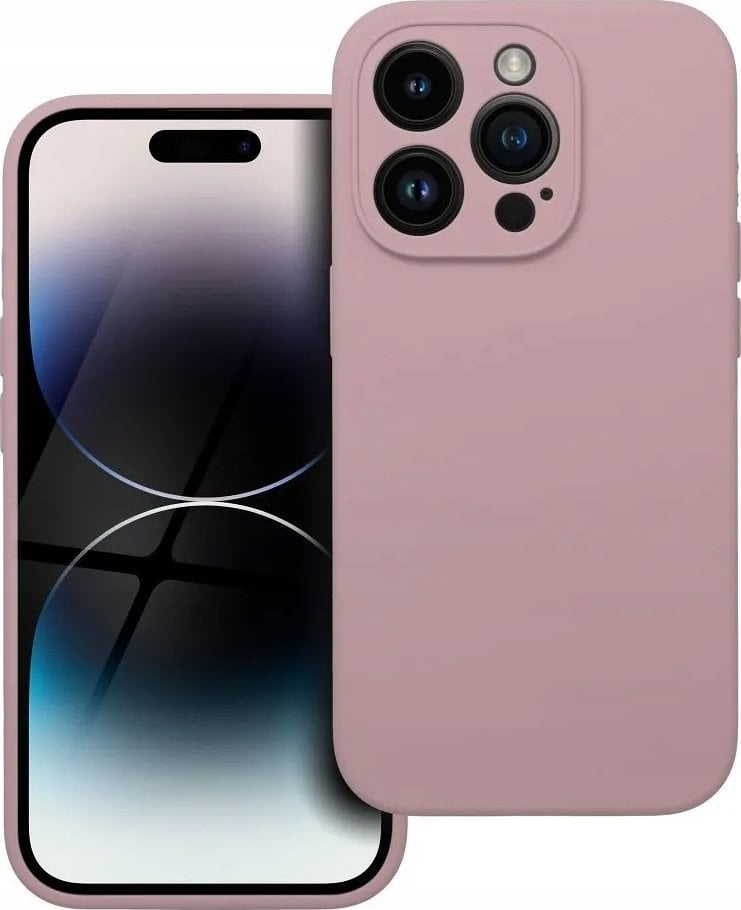 Futera silikoni për iPhone 14 Pro, 2mm, Powder Pink