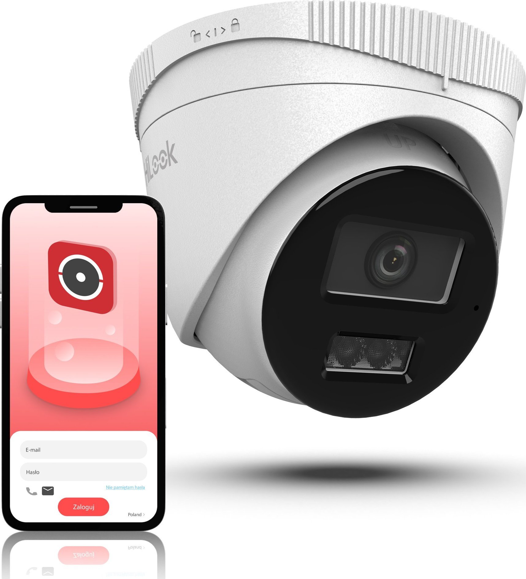 Kamerë IP Hilook by Hikvision IPCAM-T2-30DL, 2MP, lente 2.8mm, e bardhë
