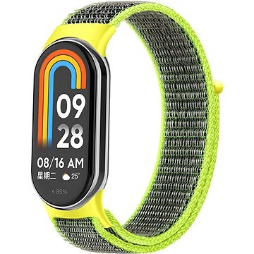 Rrip Eternico Airy për Xiaomi Smart Band 8 9, najlon i frymëmarrshëm, mbyllje me ngjitës, jeshile lime
