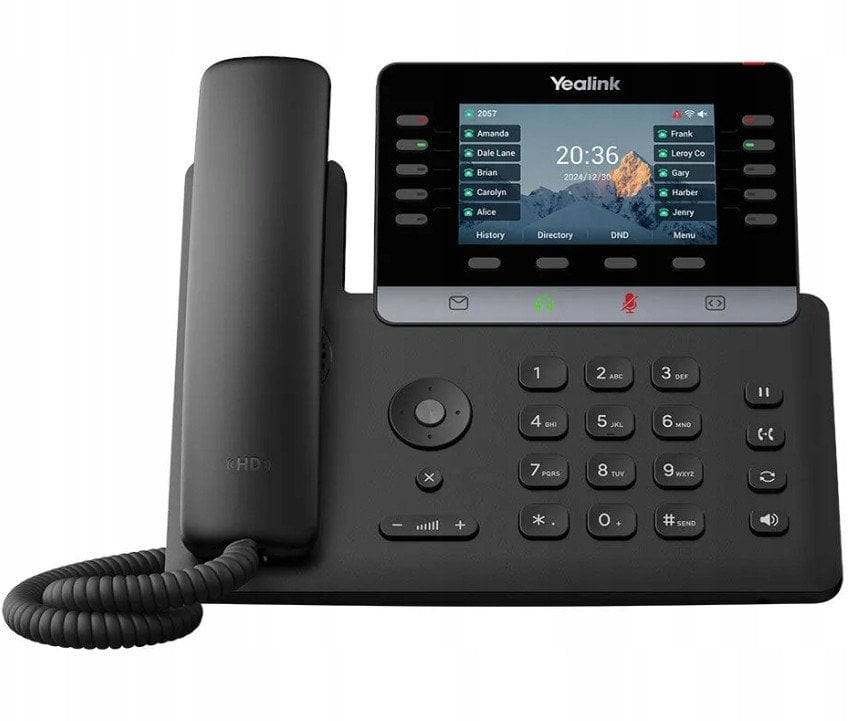 IP телефон Yealink SIP-T74W, VoIP, екран во боја, црн