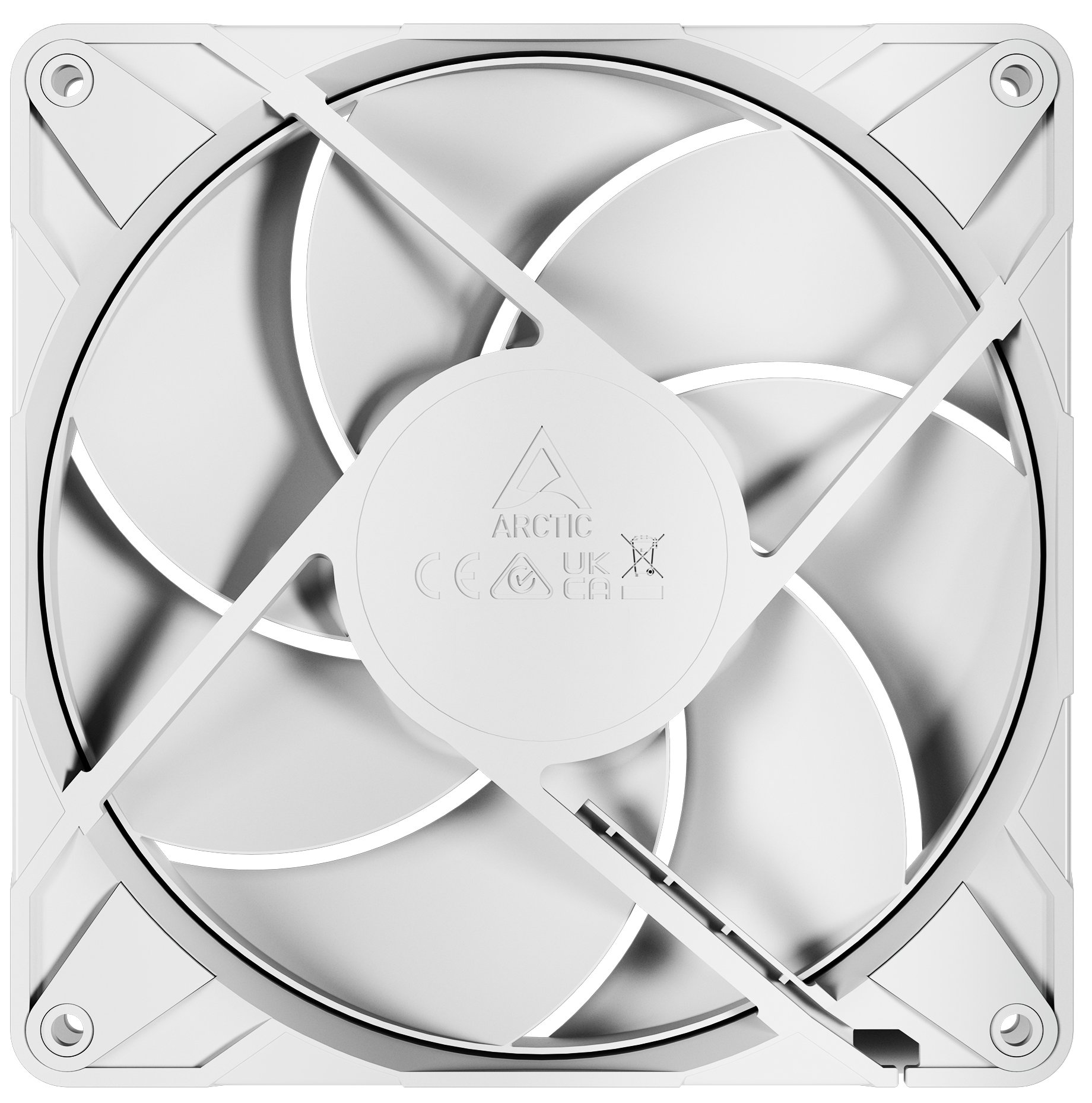 Вентилатор за компјутер ARCTIC P14 Pro PST, 140mm PWM, со раздвојувач на кабли, бел