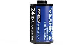 Aparat fotografik filmi Yashica MF-1, kompakt 35mm, me blic, i kuq