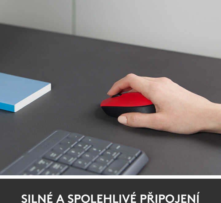 Maus Logitech M171, i kuq