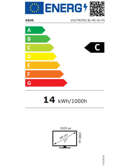 Monitor ASUS VU279CFE, 27", IPS, FHD, i zi