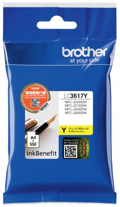 Ngjyrë për printer Brother LC3617Y, e verdhë