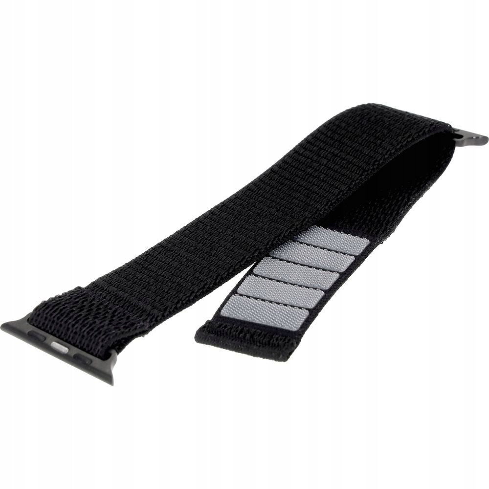 Rrip dore FIXED Nylon Strap për Apple Watch 38 40 41mm, najlon, i zi