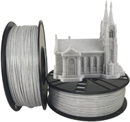 Filament për printim 3D Gembird (filament), PLA, 1,75mm, 1kg, e hirtë
