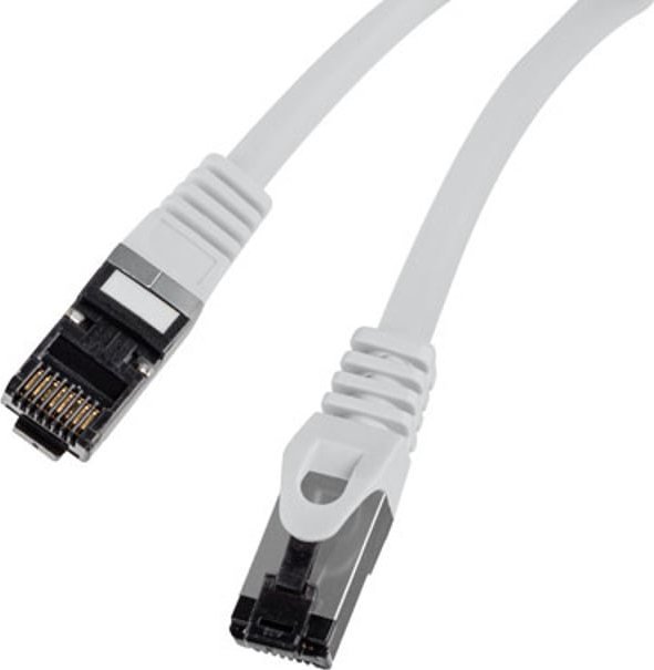Kabllo rrjeti Lanberg Patchcord Cat8.1 S/FTP, 0.25m, LSZH, gri