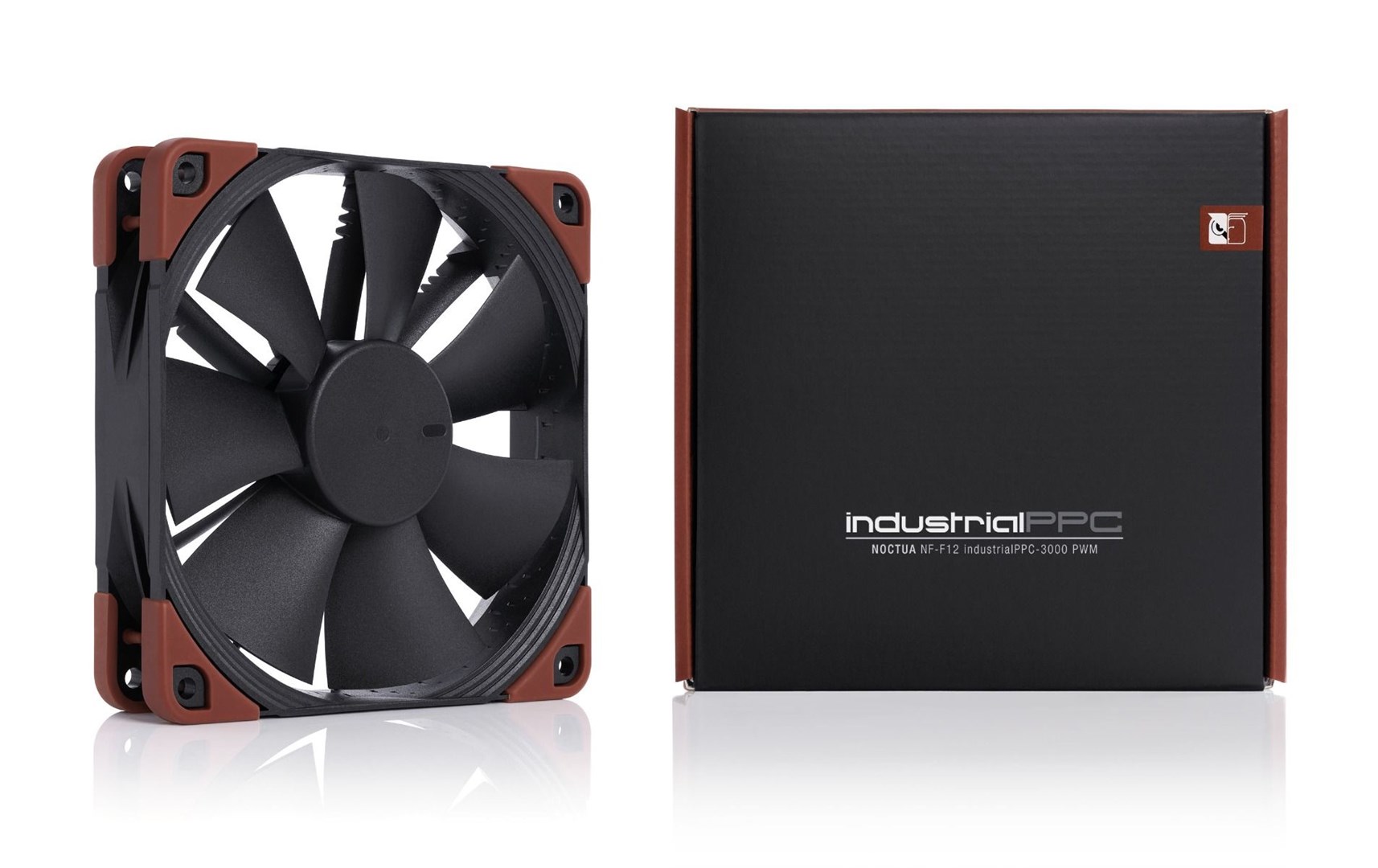 Ftohës Noctua NF-F12 industrialPPC-3000 PWM, 12 cm, i zi / i bronztë