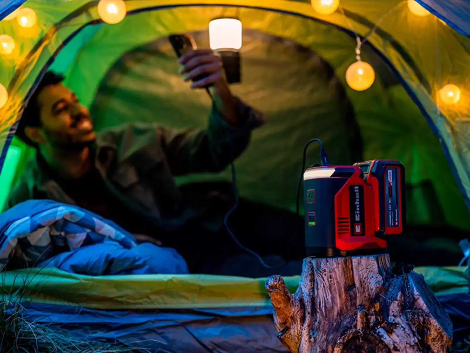 Inverter portativ Einhell Power X-Change, 230V, 150W, i kuq