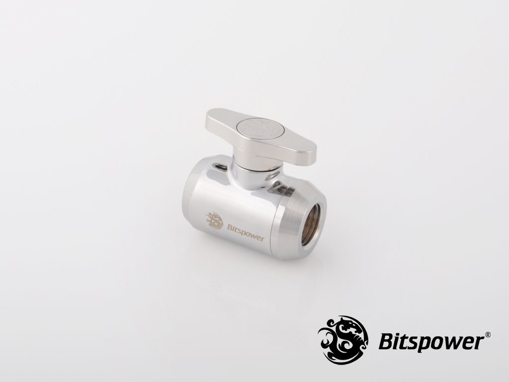 Valvulë BitsPower 1/4", e argjendë