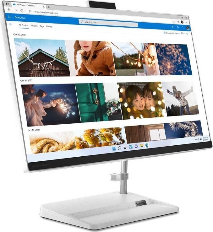 Kompjuter IdeaCentre AIO 3, 23.8", Intel Core i5-12450H, 16GB RAM, 512GB SSD, Intel UHD Graphics, i bardhë