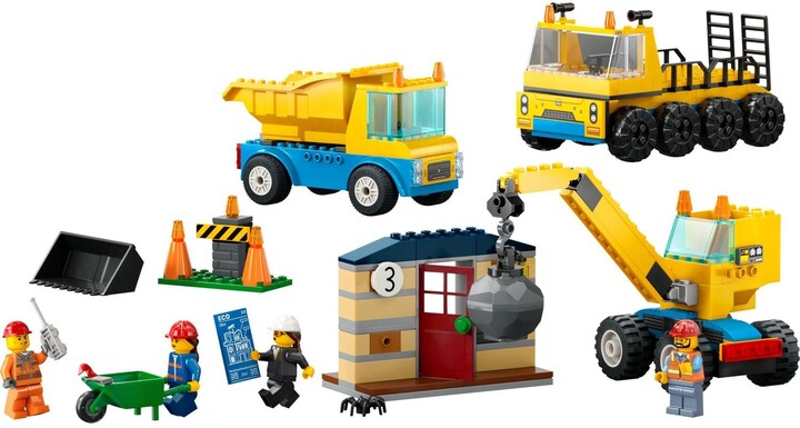 Set LEGO® City 60391 Construction vehicles and wrecking ball