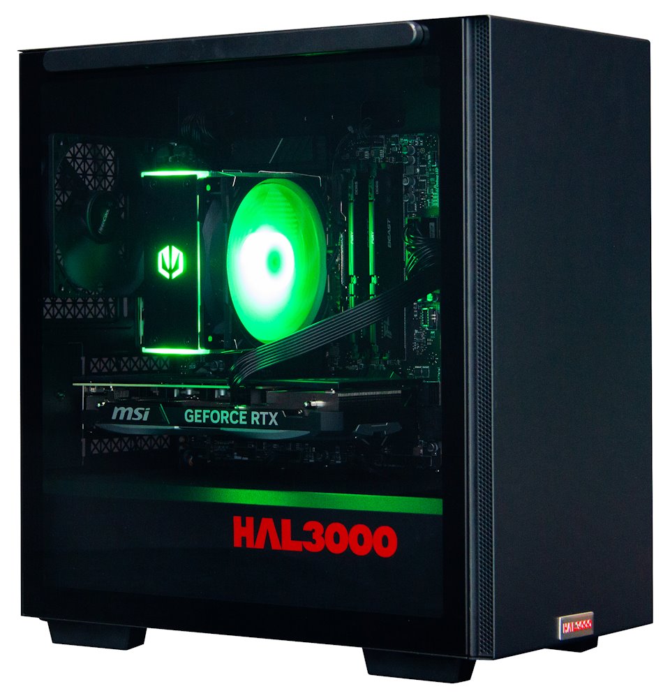 Kompjuter HAL3000 Cluicher Líne Pro, AMD Ryzen 5 9600X, 32GB DDR5, 1TB SSD, RTX 4070, i zi