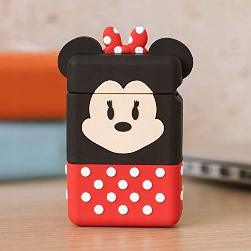 Kabllo USB Thumbs Up PowerSquad Minnie Mouse, 0.6m, USB A në USB C Micro USB Lightning, e zezë