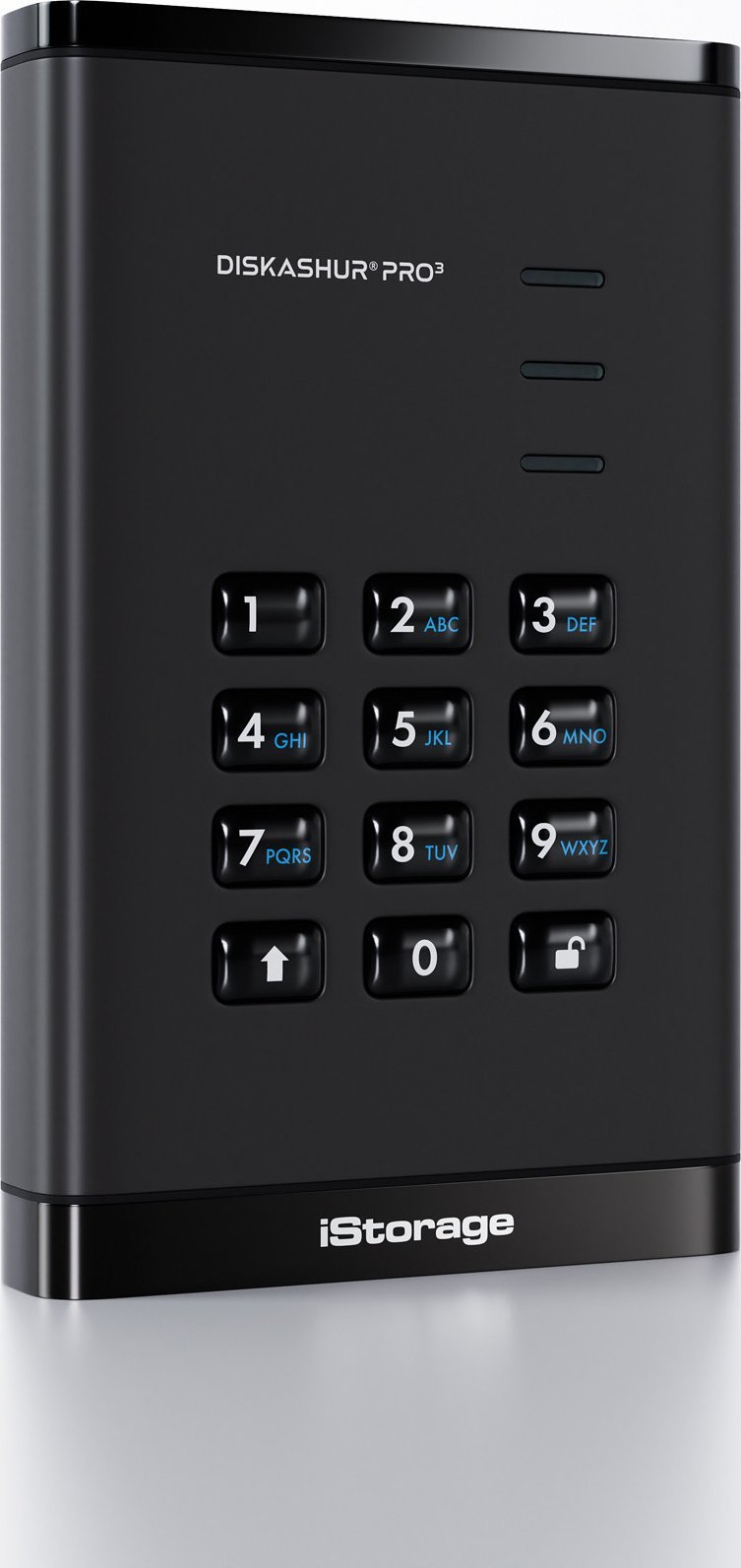 Hard disk i jashtëm iStorage DiskAshur PRO, 1TB, enkriptim hardware AES 256 bit, PIN i sigurisë