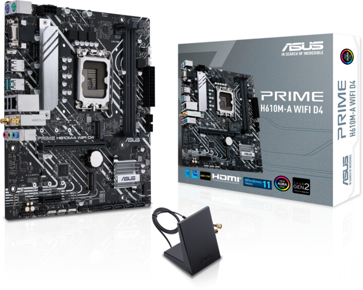 Pllakë amë ASUS PRIME H610M-A WIFI D4 - Intel H610