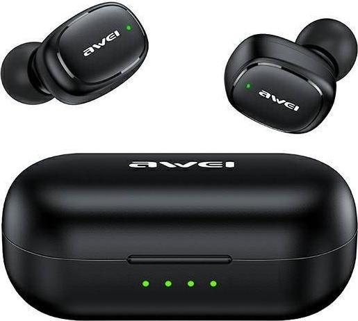 Kufje wireless Awei T13 Pro TWS, Bluetooth 5.1, me kuti karikimi, të zeza