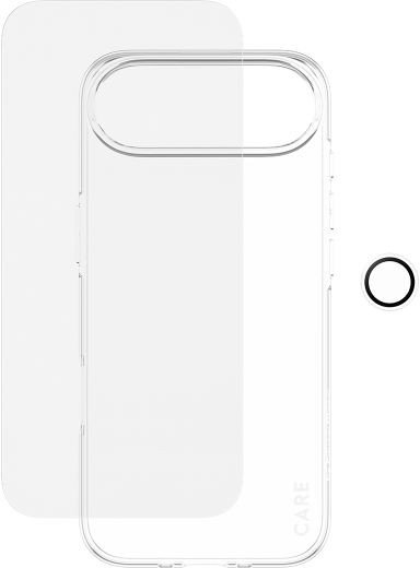 Заштитна фолија PanzerGlass SAFE CARE 3 во 1 за iPhone 17 Air, сет, транспарентна