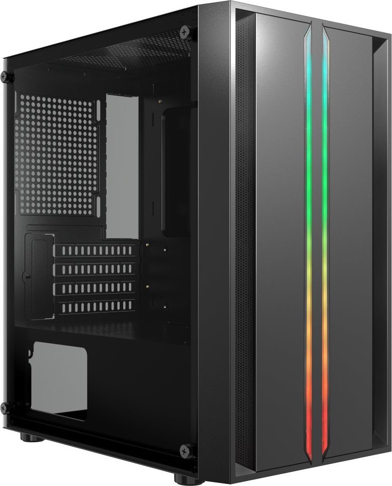 Kuti kompjuteri Crono PCC-200-3, ATX, pa furnizim, e zezë gri