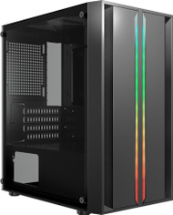 Kuti kompjuteri Crono PCC-200-3, ATX, pa furnizim, e zezë gri